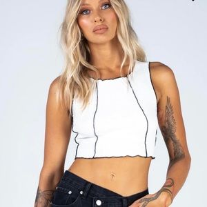 Princess Polly, US 4, White & Black